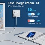 20W Fast Charger with 2m USB C to Lightning Cable