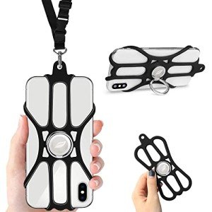 Silicone Phone Lanyard with Adjustable Neck Strap