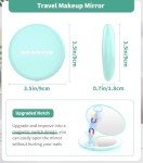 LED Travel Makeup Mirror with 10x Magnification