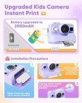 Kids Instant Print Camera for Ages 3-12