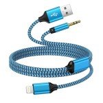 2-in-1 iPhone Aux & Lightning Charging Cable