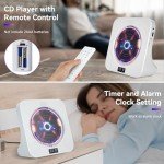 Bluetooth Desktop CD Player with Speakers and Remote