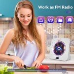 Bluetooth Desktop CD Player with Speakers and Remote