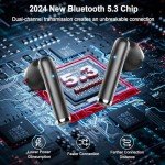 Bluetooth 5.3 Wireless Earbuds with Noise Cancelling