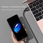 3-Pack Nylon Braided Lightning Charger Cable 3FT