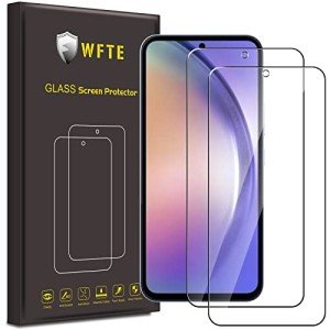 WFTE 2-Pack Tempered Glass Screen Protector for Galaxy A54