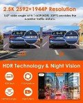 VANTRUE E1 2.7K HDR WiFi Dash Cam