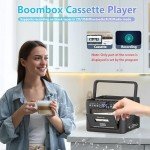 Greadio Portable Bluetooth CD Player & Boombox