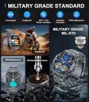 LIGE Military Smart Watch for Men with AMOLED Display