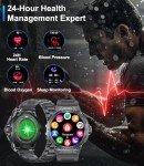 LIGE Military Smart Watch for Men with AMOLED Display