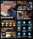 LIGE Military Smart Watch for Men with AMOLED Display