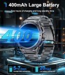 LIGE Military Smart Watch for Men with AMOLED Display