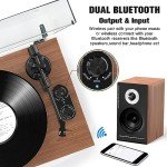 Udreamer Bluetooth Turntable Hi-Fi System with Speakers