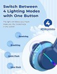 Colorful iClever Bluetooth Kids Headphones with LED Lights