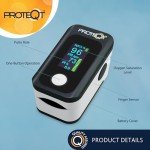 Proteqt Fingertip Pulse Oximeter with HD Display