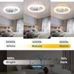 CHANFOK 20'' Smart Ceiling Fan with Lights