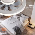 CHANFOK 20'' Smart Ceiling Fan with Lights
