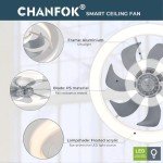 CHANFOK 20'' Smart Ceiling Fan with Lights