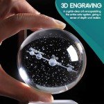 3D Solar System Crystal Ball Night Light Gadget