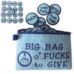 Funny Zipper Pouch: Big Bag of Fucks to Give