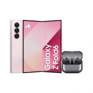 Samsung Galaxy Z Fold6 AI Smartphone, Unlocked Android Smartphone, 512GB Storage, Pink and Buds3, Wireless Earbuds, Grey (UK Version)