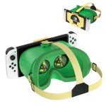 DEVASO Upgraded VR Headset for Nintendo Switch & Switch OLED Model, Switch Virtual Reality Glasses with Adjustable HD Lenses and Comfortable Head Strap, Labo VR Kit 3D Goggles for Switch Accessories