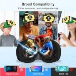 DEVASO Upgraded VR Headset for Nintendo Switch & Switch OLED Model, Switch Virtual Reality Glasses with Adjustable HD Lenses and Comfortable Head Strap, Labo VR Kit 3D Goggles for Switch Accessories
