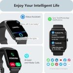 Smart Watch for Men Women, Answer/Make Calls, Alexa Built-in, [1.8"HD Screen] Smart Watches for iPhone/Samsung/Android, Fitness Watch with Heart Rate Sleep SpO2 Monitor,IP68 Waterproof, 100+ Sports