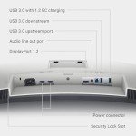 Dell S3422DW 34 Inch WQHD (3440x1440) 21:9 1800R Curved Monitor, 100Hz, VA, 4ms, AMD Radeon FreeSync, Built-in Speakers, DisplayPort, 2x HDMI, 3x USB, 3 Year Warranty, Silver