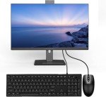 GAHUU All In One PC Desktop Computer 27inch in Rotatable Screen With Intel Core i7(Up to 3.20Ghz),512GB SSD 16GB RAM Front Webcam Supporting Dual-band Wi-Fi 2.4G/5.2G Bluetooth 4.2, Black