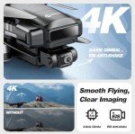 Holy Stone HS600 2-Axis Gimbal Drones with 4K EIS Camera for Adults, 2 Batteries 56-Min Flight Time, 10000 FT Long Range Transmission, GPS Drone with Auto Return, Brushless Motors, 4K/30FPS