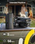 Holy Stone HS600 2-Axis Gimbal Drones with 4K EIS Camera for Adults, 2 Batteries 56-Min Flight Time, 10000 FT Long Range Transmission, GPS Drone with Auto Return, Brushless Motors, 4K/30FPS