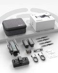 Holy Stone HS600 2-Axis Gimbal Drones with 4K EIS Camera for Adults, 2 Batteries 56-Min Flight Time, 10000 FT Long Range Transmission, GPS Drone with Auto Return, Brushless Motors, 4K/30FPS
