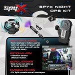 SpyX Night Ops Kit for Kids - 4 Piece Set for Spy Missions in the Dark - Includes Night Ops Glasses, Invisible Ink Pen, Micro Listener, Motion Alarm, 6+ Years