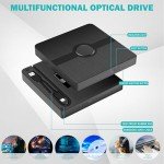 External Blu Ray Drive, USB 3.0 and Type-C Blu Ray Drive Portable Blu Ray DVD/CD/BD Player, 3D Optical Bluray Drive Compatible With Windows XP/7/8/10/11 Macos for Macbook Laptop Desktop