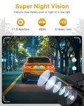 GKU 4K Dash Cam, Built-in WiFi, Dashcam with UHD 2160P, 24H Parking Mode, Night Vision, WDR, 170° Wide Angle, Loop Recording, G-Sensor, Car Camera Dash Cam Includes 64GB SD Card, Supports 256GB Max