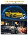 GKU 4K Dash Cam, Built-in WiFi, Dashcam with UHD 2160P, 24H Parking Mode, Night Vision, WDR, 170° Wide Angle, Loop Recording, G-Sensor, Car Camera Dash Cam Includes 64GB SD Card, Supports 256GB Max