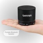 Betron KBS08 Bluetooth Speaker, Wireless, Portable, Mini, Black