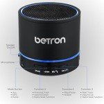 Betron KBS08 Bluetooth Speaker, Wireless, Portable, Mini, Black