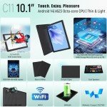 Hakaug 10-Inch Android 14 Tablet with 1TB Storage