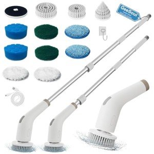 GeeSoul 13-in-1 Electric Spin Scrubber Brush