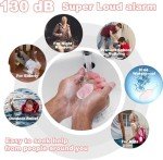 Hion 130dB Rechargeable Personal Alarm with Flashlight