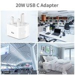 20W USB-C Fast Charger with 6FT Cable