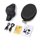 Wireless Over-Ear Bluetooth Headphones with Mic - Black