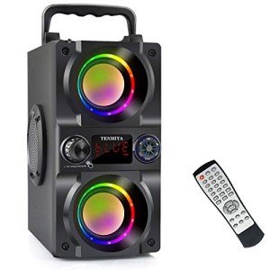 Portable 40W Bluetooth Speaker with Colorful Lights