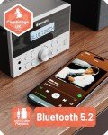 Bluetooth CD Player with Speakers & Remote Control