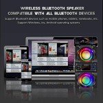 Portable 40W Bluetooth Speaker with Colorful Lights