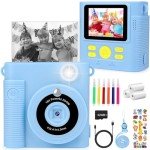 Kids Instant Print Camera with 16x Zoom - Pink