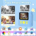 Kids Instant Print Camera with 16x Zoom - Pink