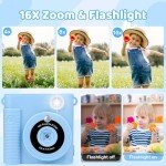 Kids Instant Print Camera with 16x Zoom - Pink